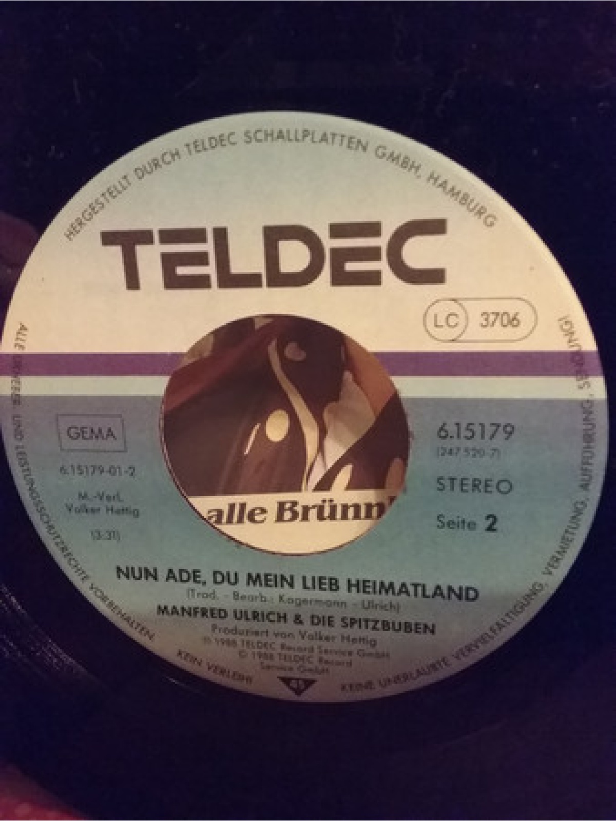 Vinyl / Manfred Ulrich Und Die Spitzbuben - Nun Ade Du Mein Lieb Heimatland / Wenn Alle Brünnlein Fließen