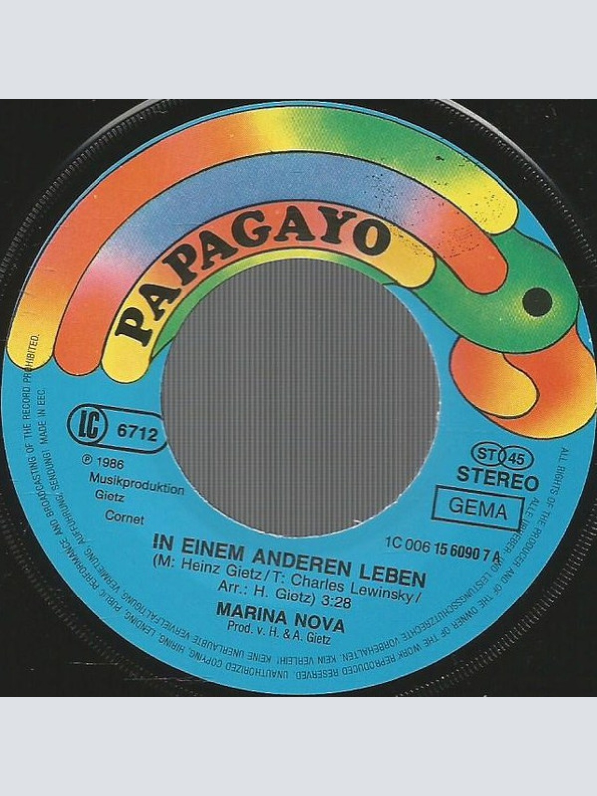 Vinyl / Marina Nova - In Einem Anderen Leben