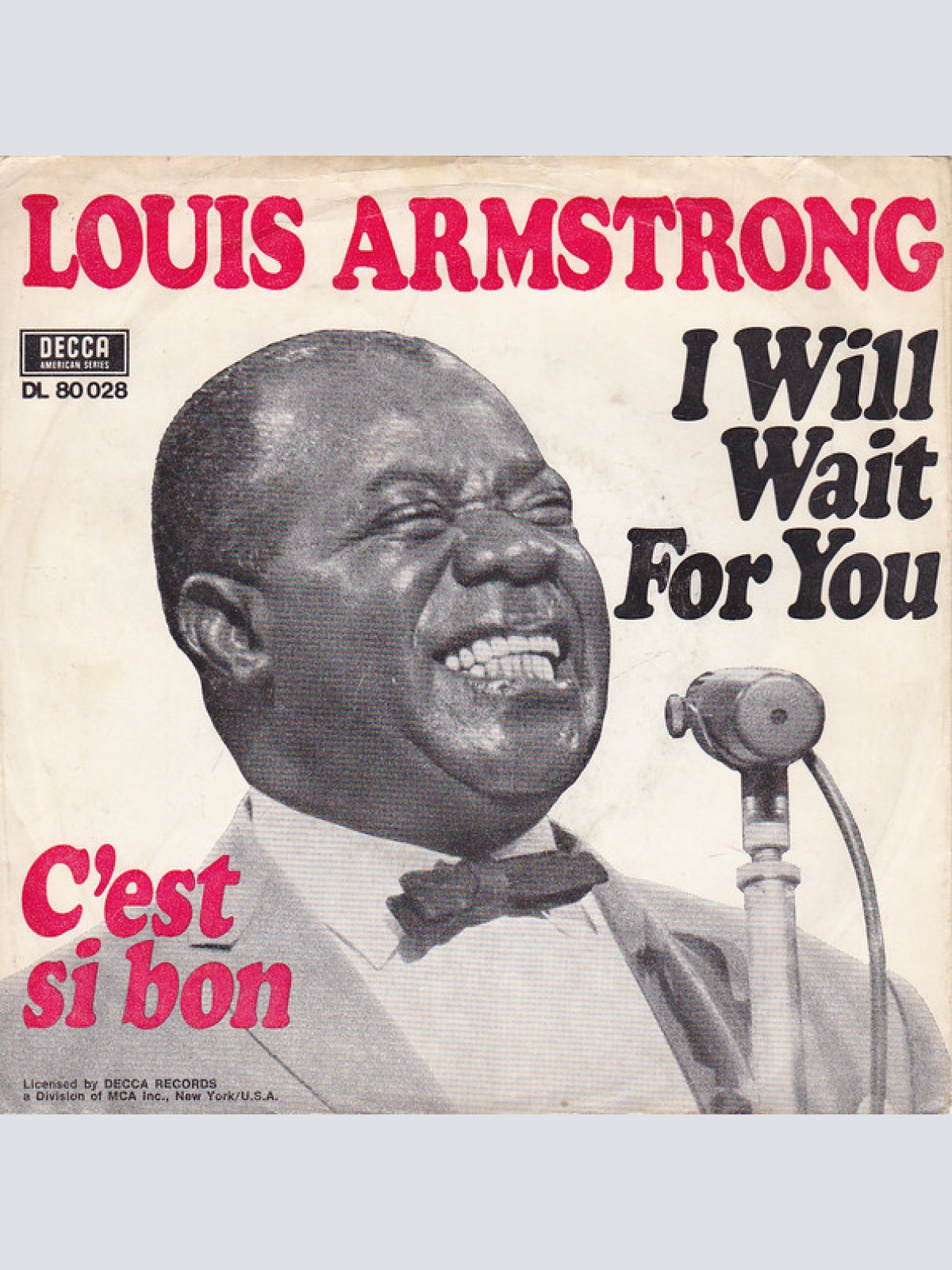 Vinyl / Louis Armstrong - I Will Wait For You