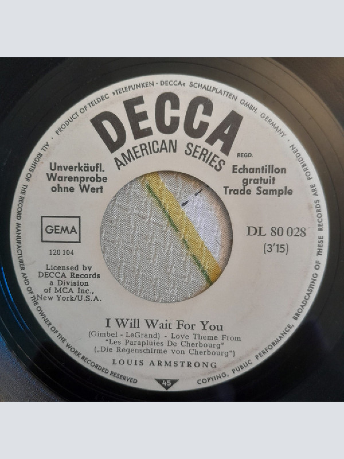 Vinyl / Louis Armstrong - I Will Wait For You