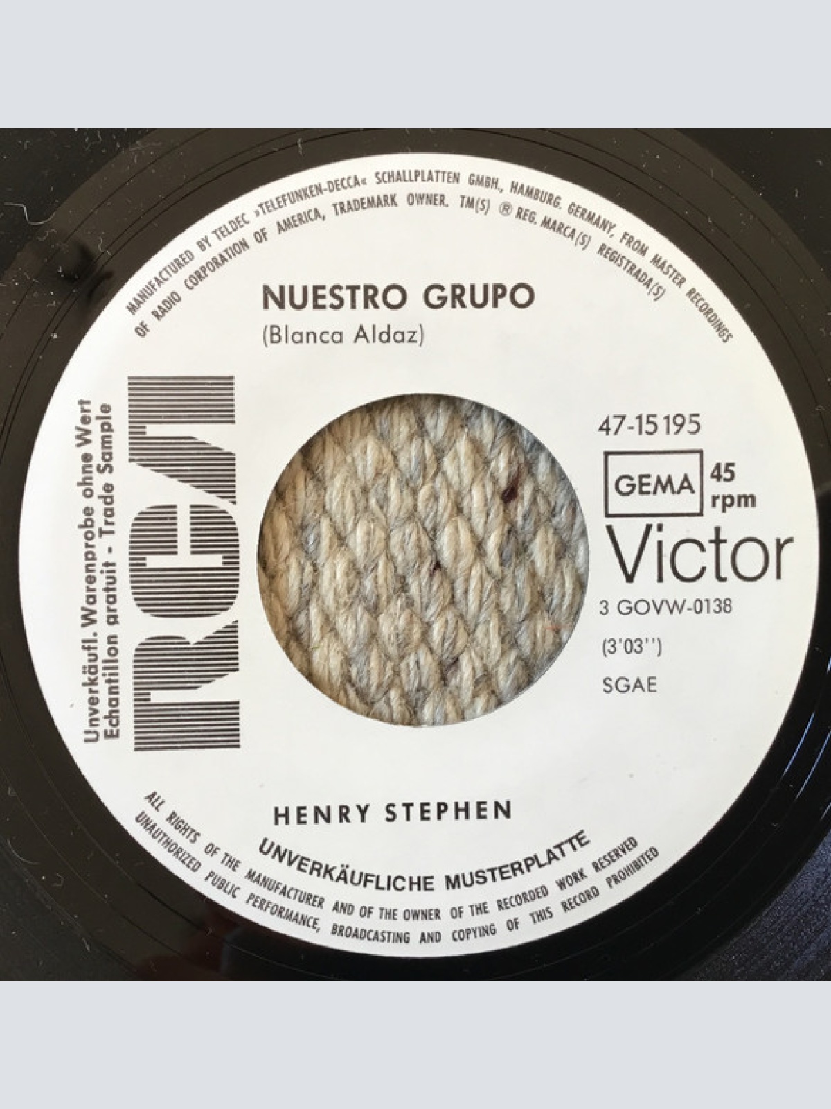 Vinyl / Henry Stephen - La Nave Del Olvido / Nuestro Grupo