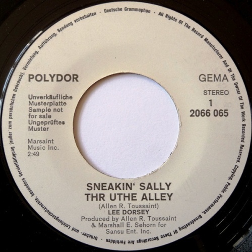 Vinyl / Lee Dorsey - Sneakin' Sally Thr Uthe Alley