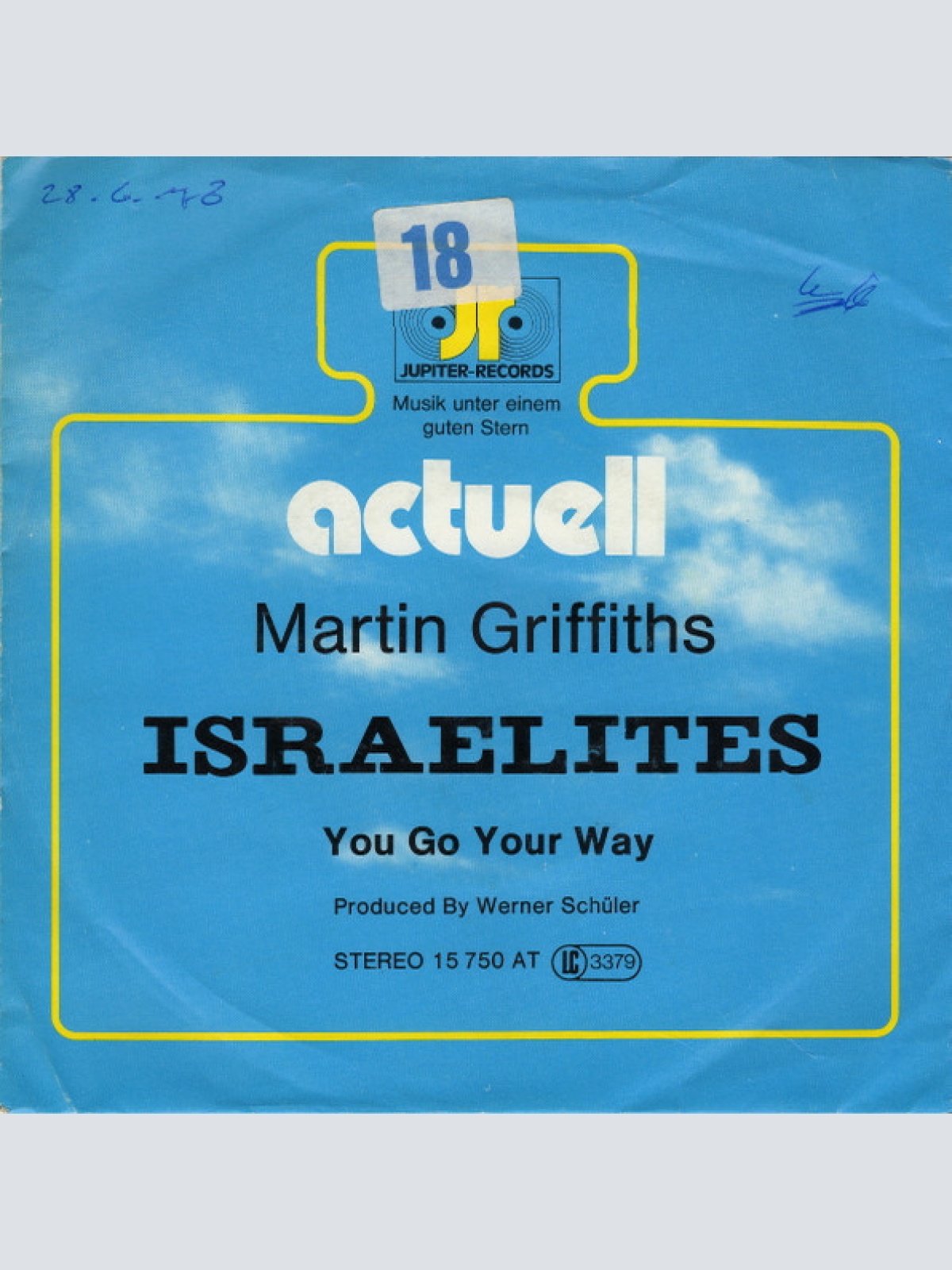 Vinyl / Martin Griffiths - Israelites