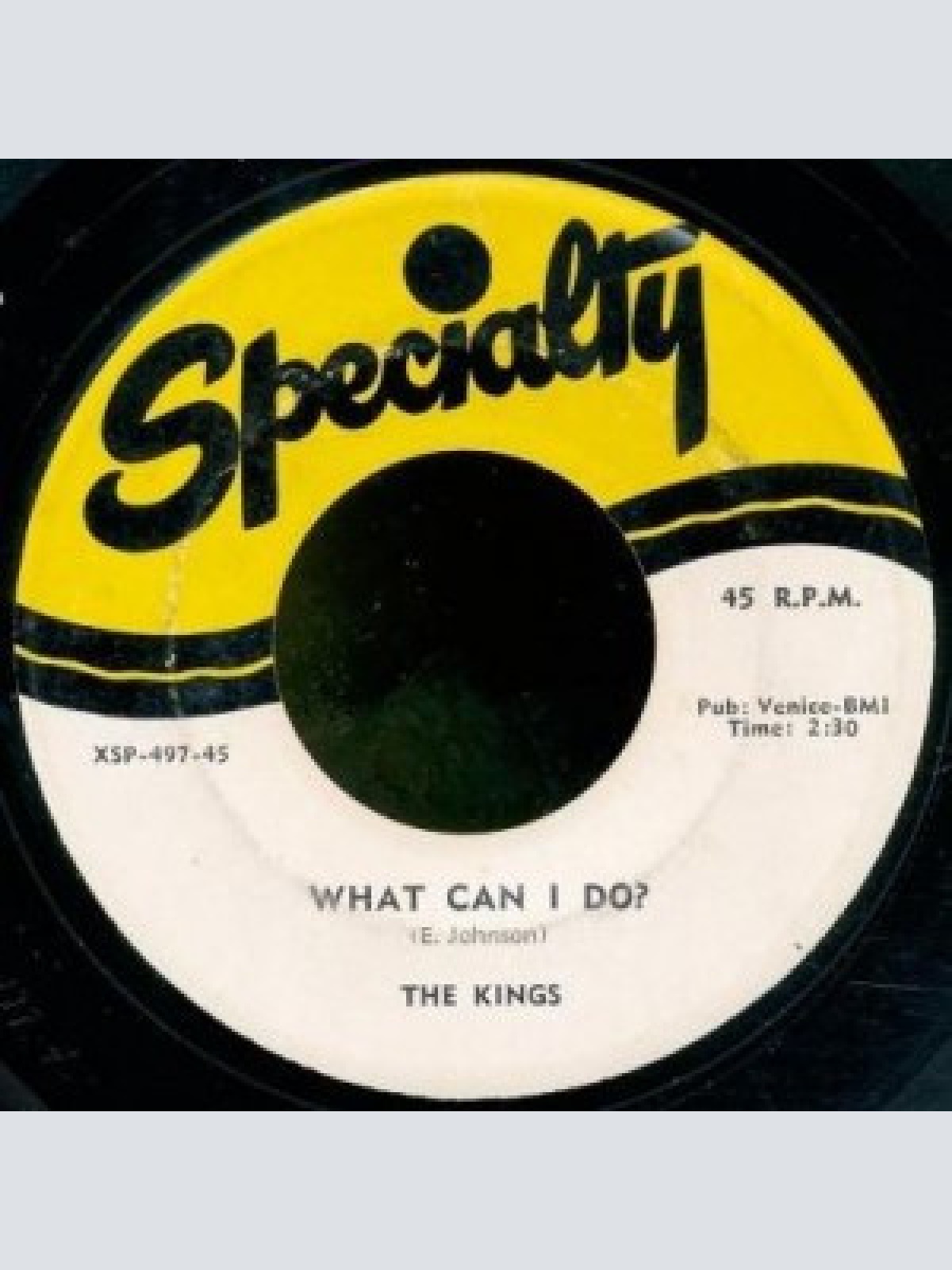 Vinyl / The Kings (8) - What Can I Do? / 'Til I Say Well Done