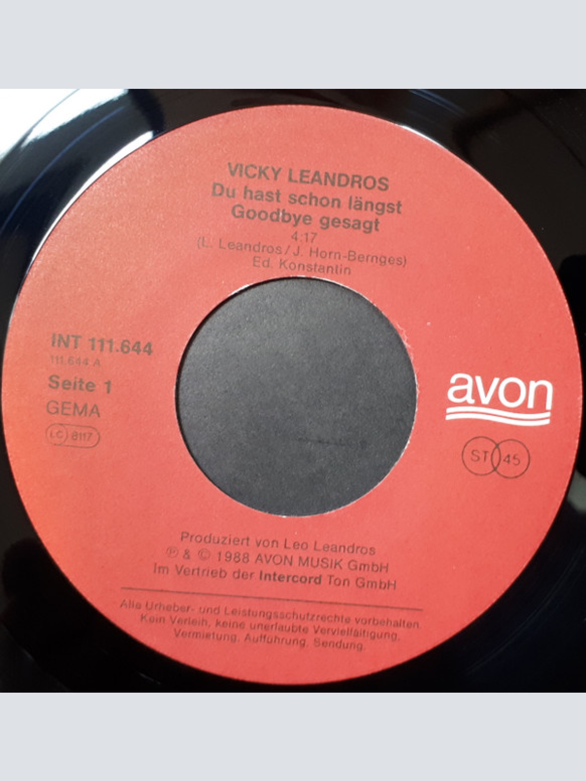 Vinyl / Vicky Leandros - Du Hast Schon Längst Goodbye Gesagt