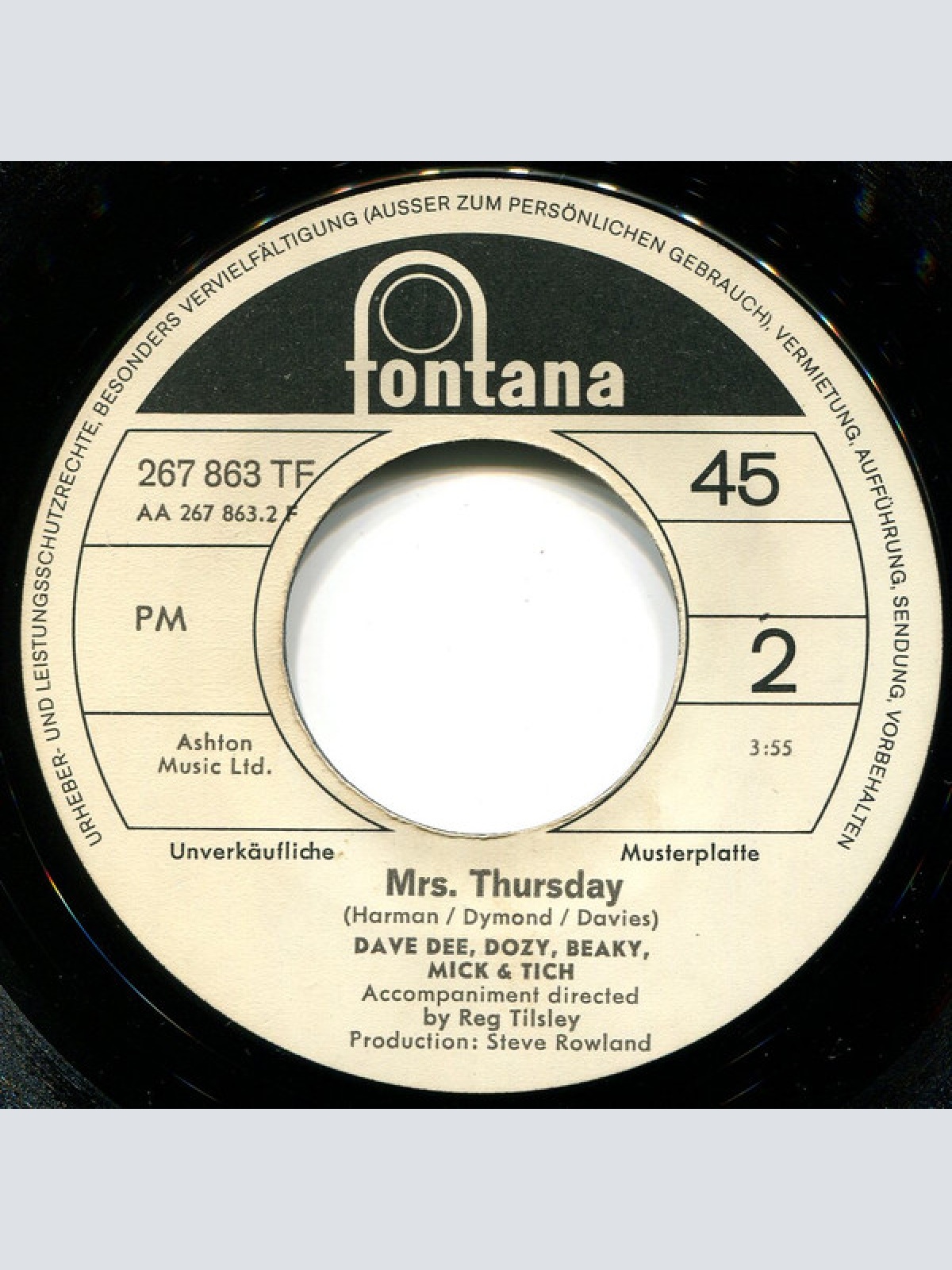 Vinyl / Dave Dee, Dozy, Beaky, Mick & Tich - Last Night In Soho