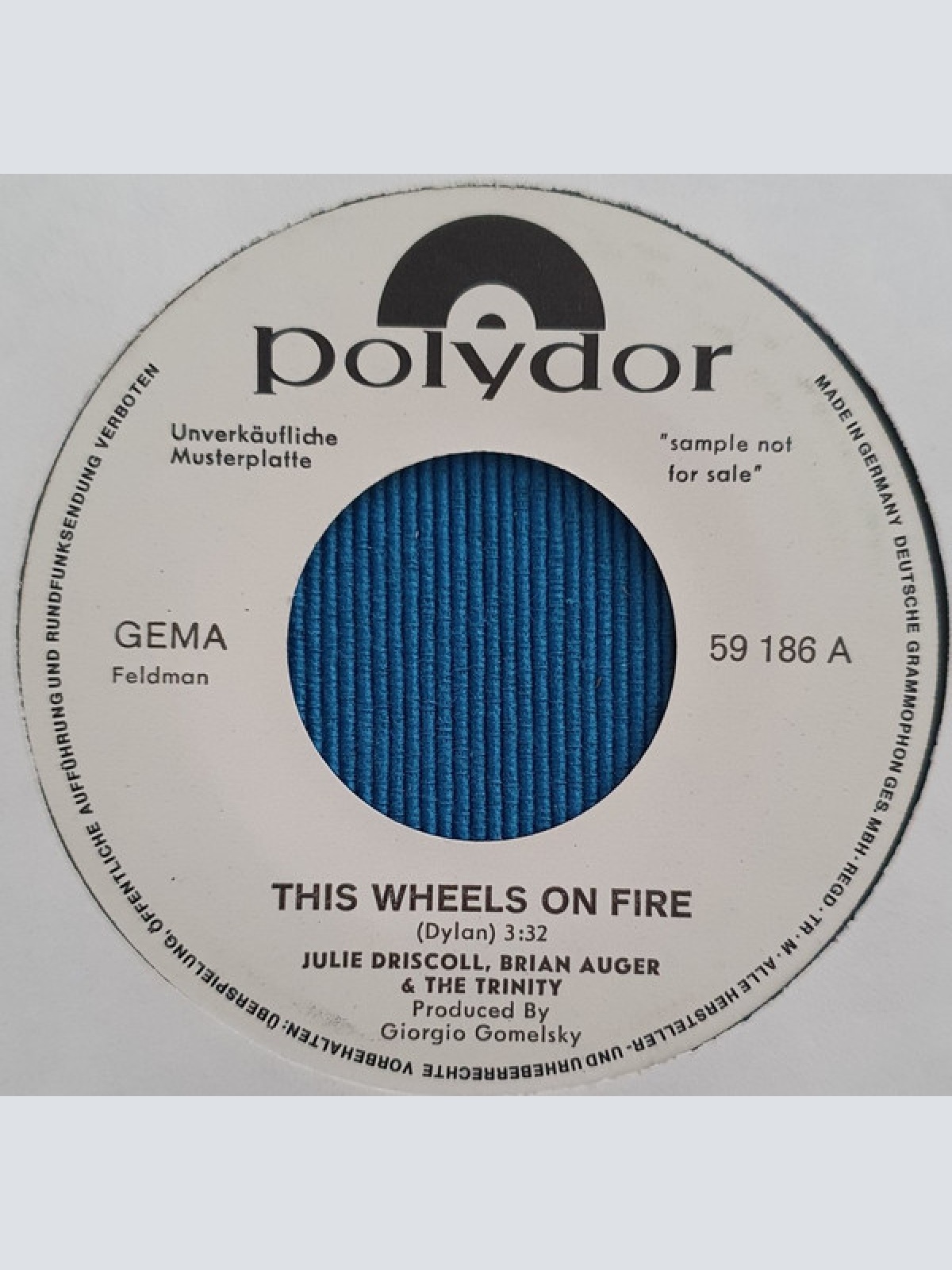 Vinyl / Julie Driscoll, Brian Auger & The Trinity - This Wheel's On Fire / A Kind Of Love In