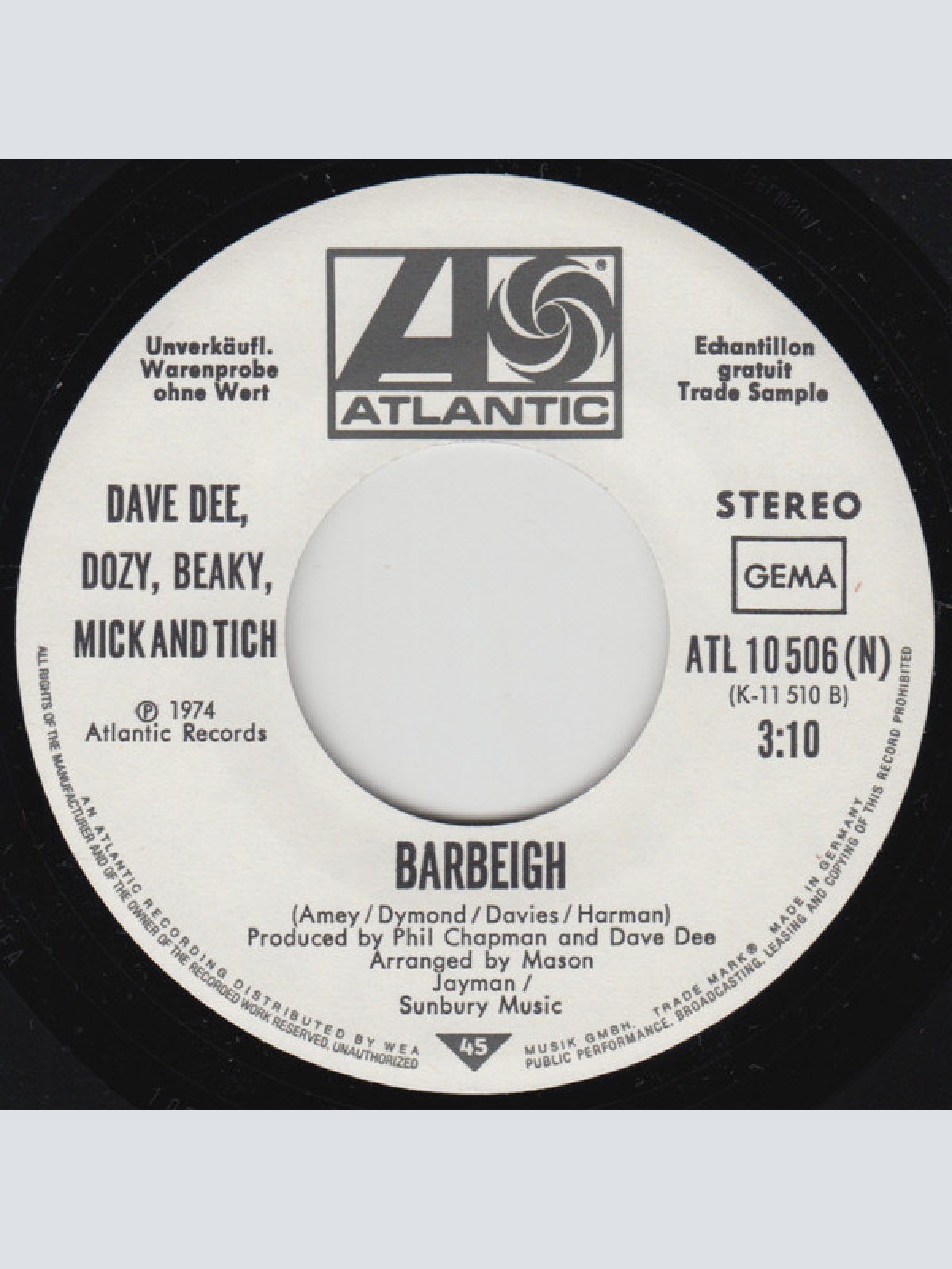 Vinyl / Dave Dee, Dozy, Beaky, Mick & Tich - She's My Lady