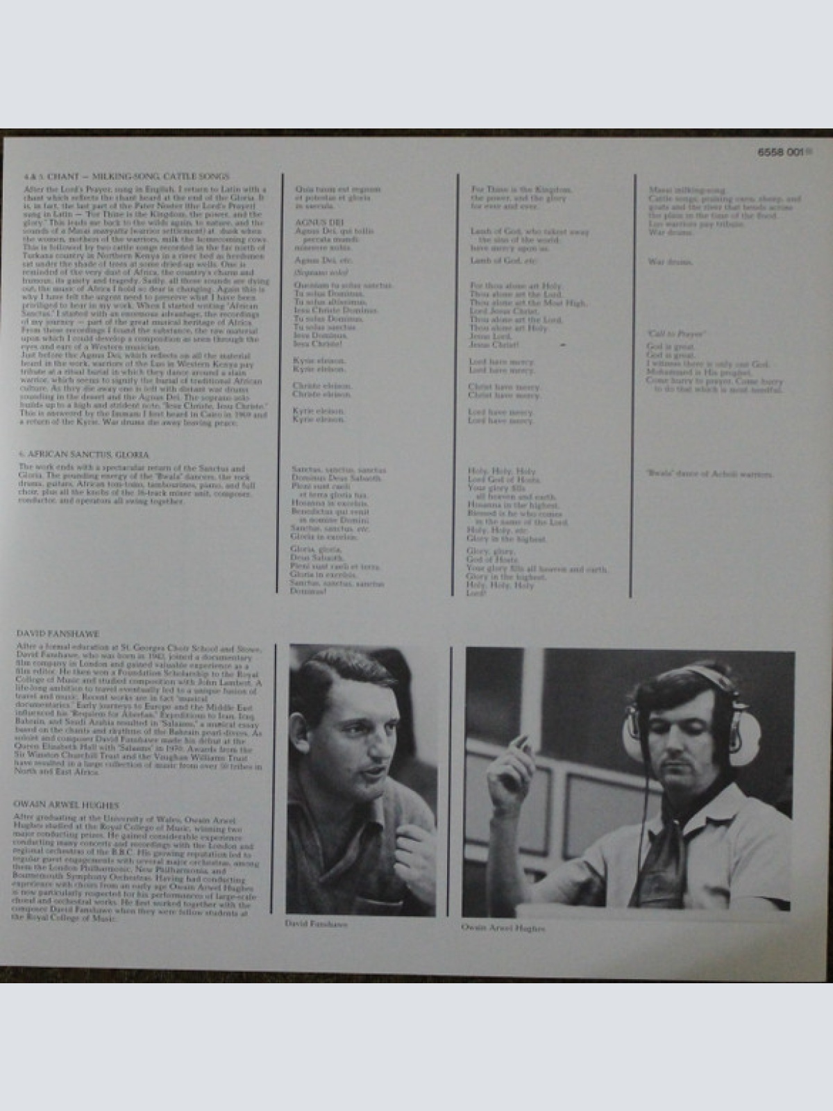 Vinyl / David Fanshawe - African Sanctus