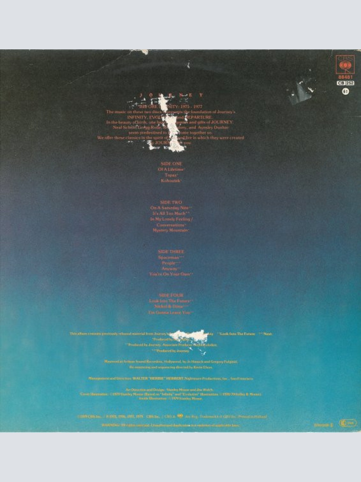 Vinyl / Journey - In The Beginning  1975-1977
