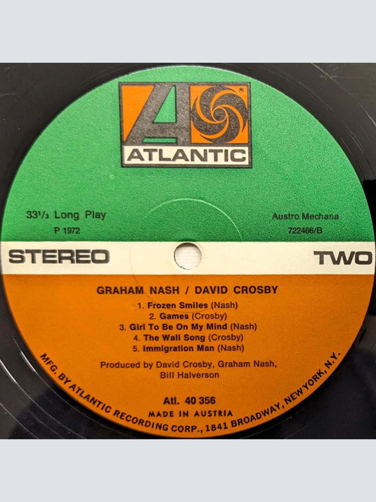 Vinyl / Graham Nash & David Crosby* - Graham Nash / David Crosby