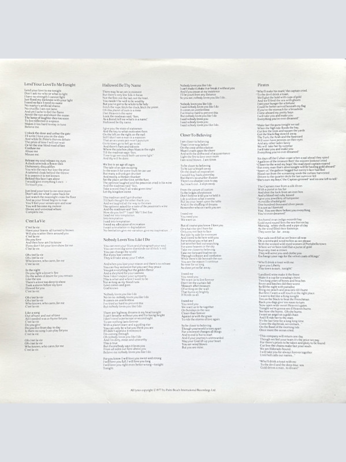 Vinyl / Emerson Lake & Palmer* - Works (Volume 1)