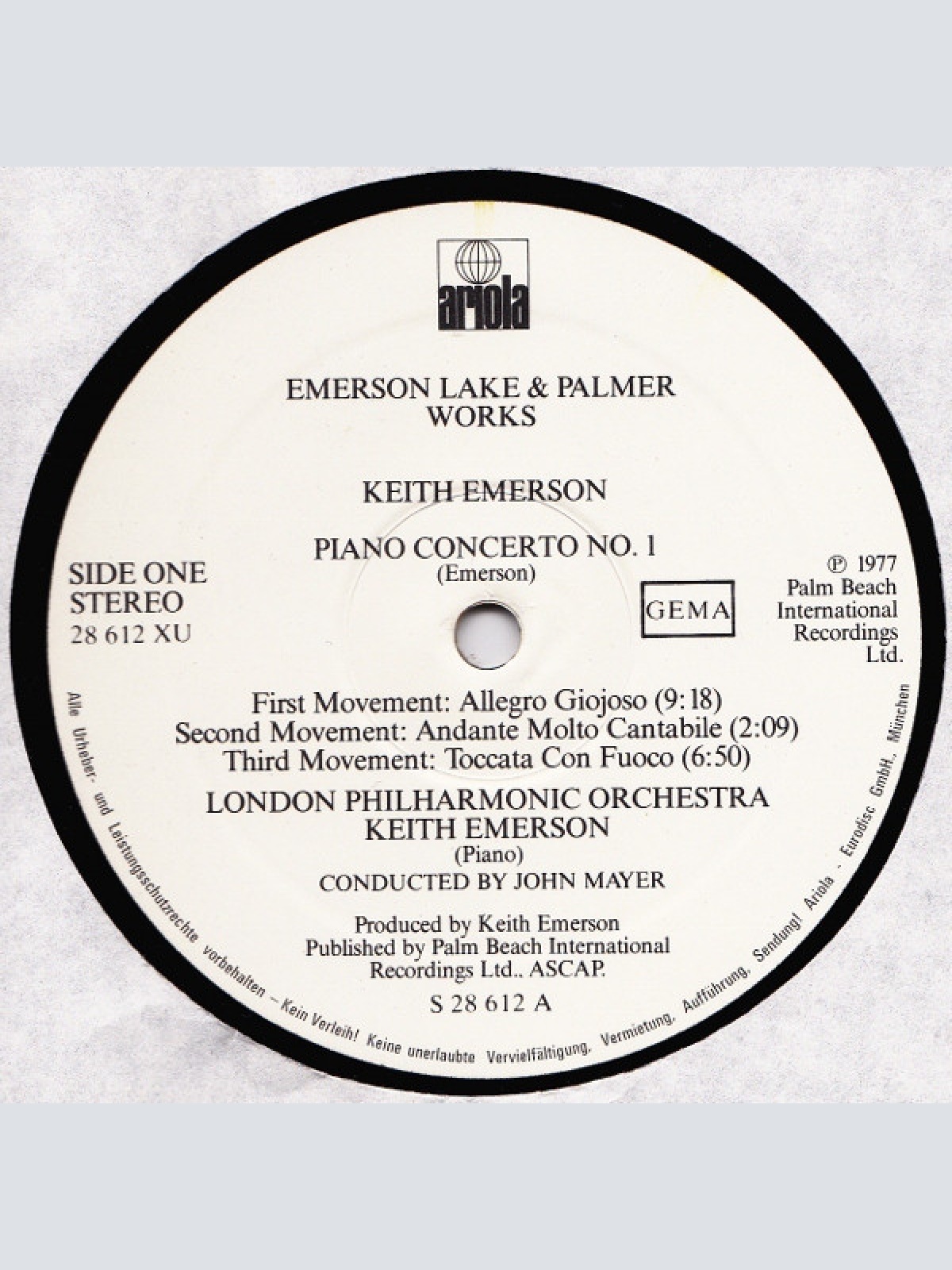 Vinyl / Emerson Lake & Palmer* - Works (Volume 1)