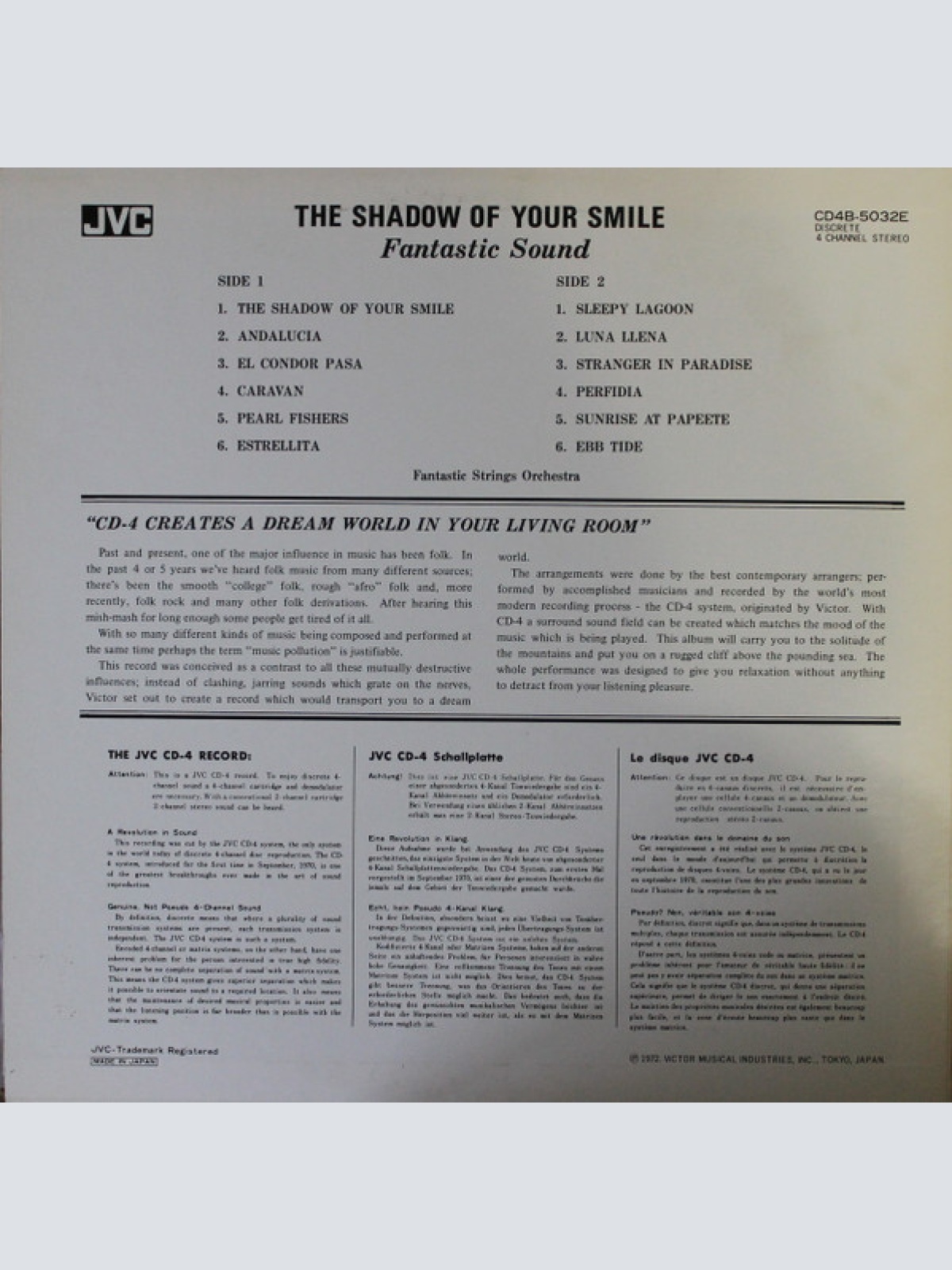 Vinyl / Fantastic Strings Orchestra - The Shadow Of Your Smile (Fantastic Sound)