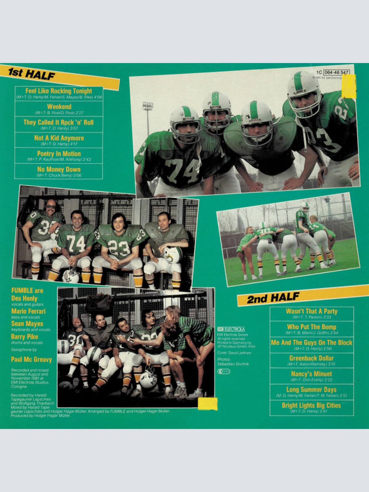 Vinyl / Fumble (3) - It's Only A Rock 'N' Roll Game