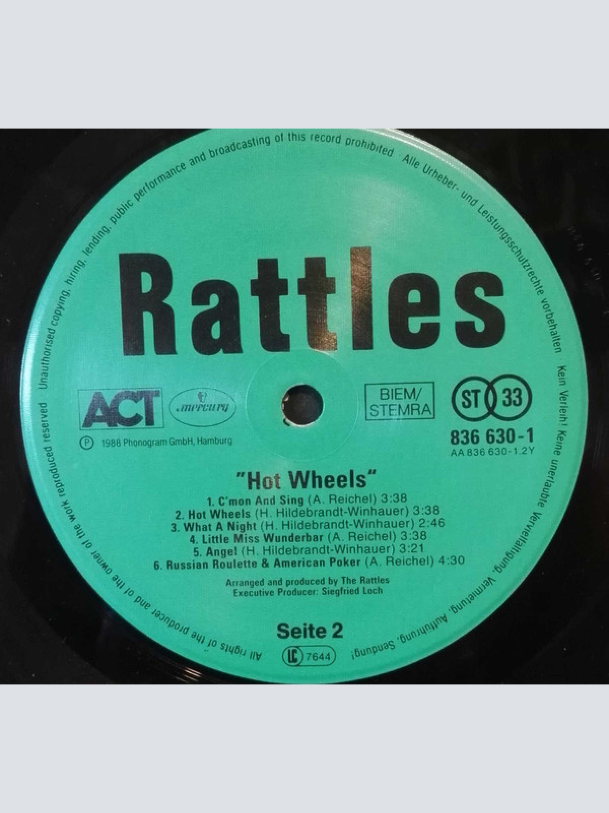 Vinyl / Rattles* - Hot Wheels