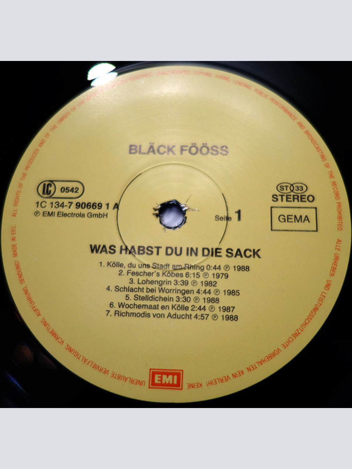 Vinyl / Bläck Fööss - Was Habst Du In Die Sack?