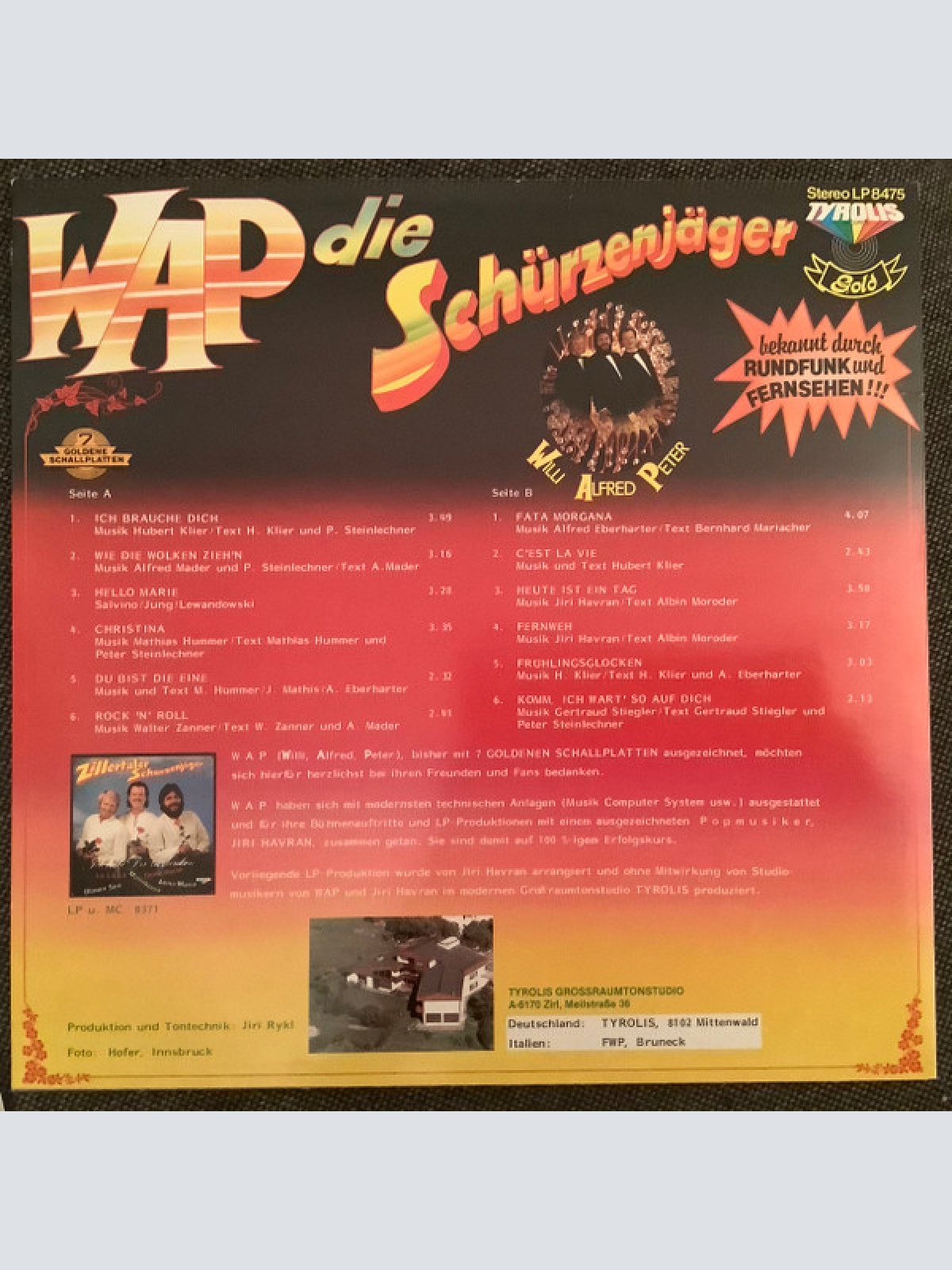 Vinyl / Wap Die Schürzenjäger* - Fata Morgana