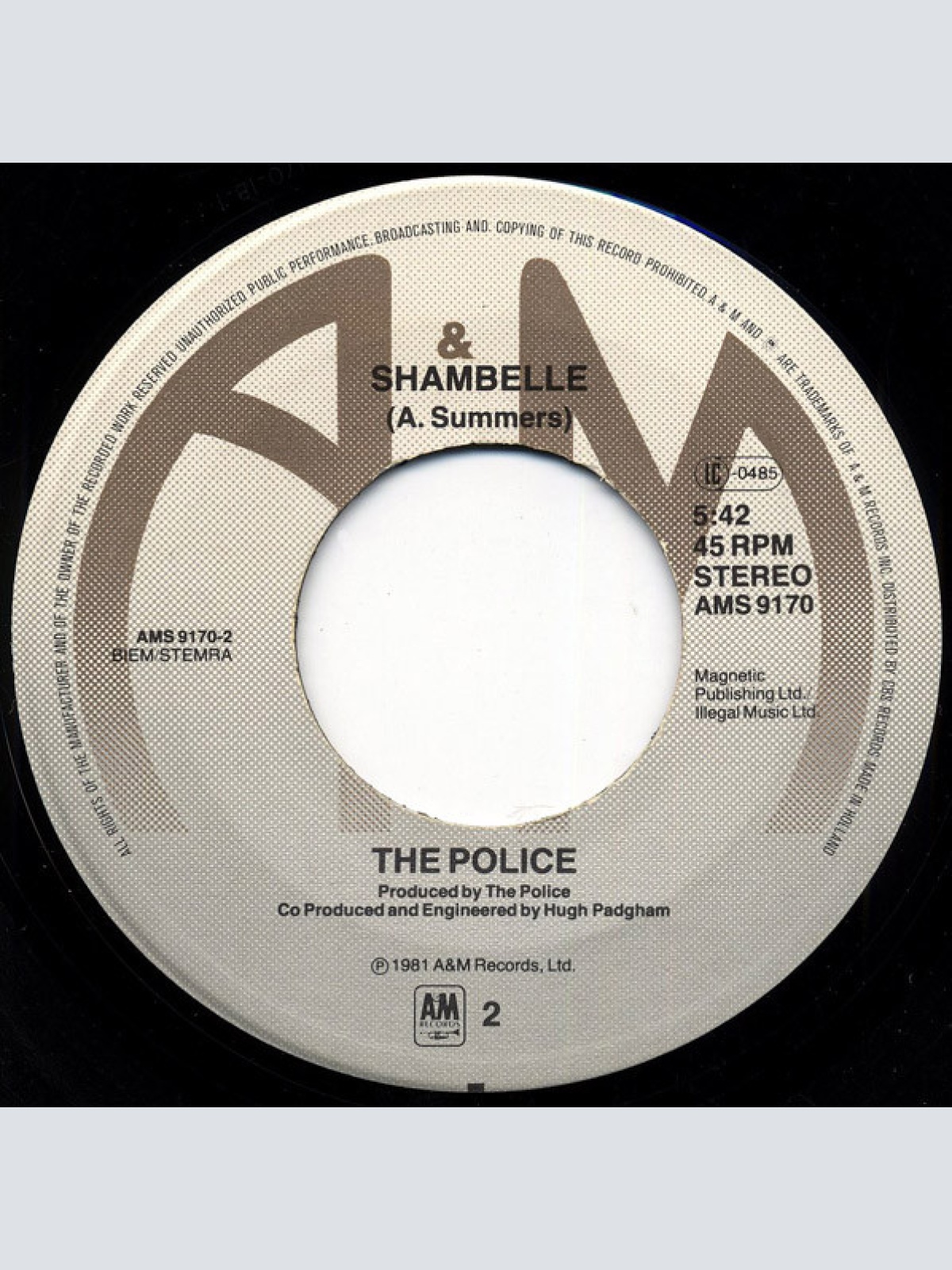 Vinyl / The Police - Every Little Thing She Does Is Magic