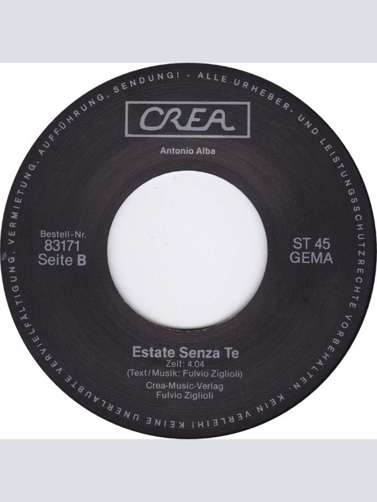 Vinyl / Antonio Alba (2) - Grand Safari In Africa / Estate Senza Te