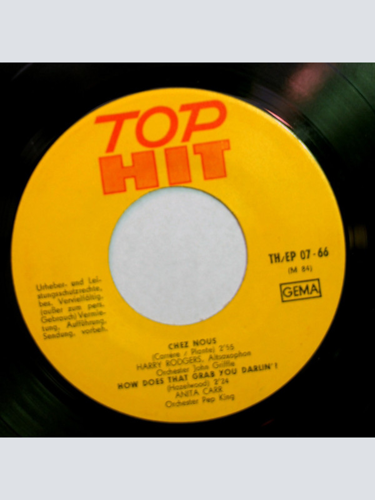 Vinyl / Patsy (8) / Fred Berger / Harry Rodgers (2) / Anita Carr - Hundert Jahre Und Noch Mehr Honey Bee / Chez Nous / How Does That Grab You Darlin' ?