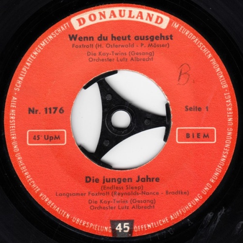 Vinyl / Die Kay-Twins* / Gert Türmer - Wenn Du Heut Ausgehst / Die Jungen Jahre / Wumba-Tumba Schokoladeneisverkäufer / Ich Liebe Jeannette