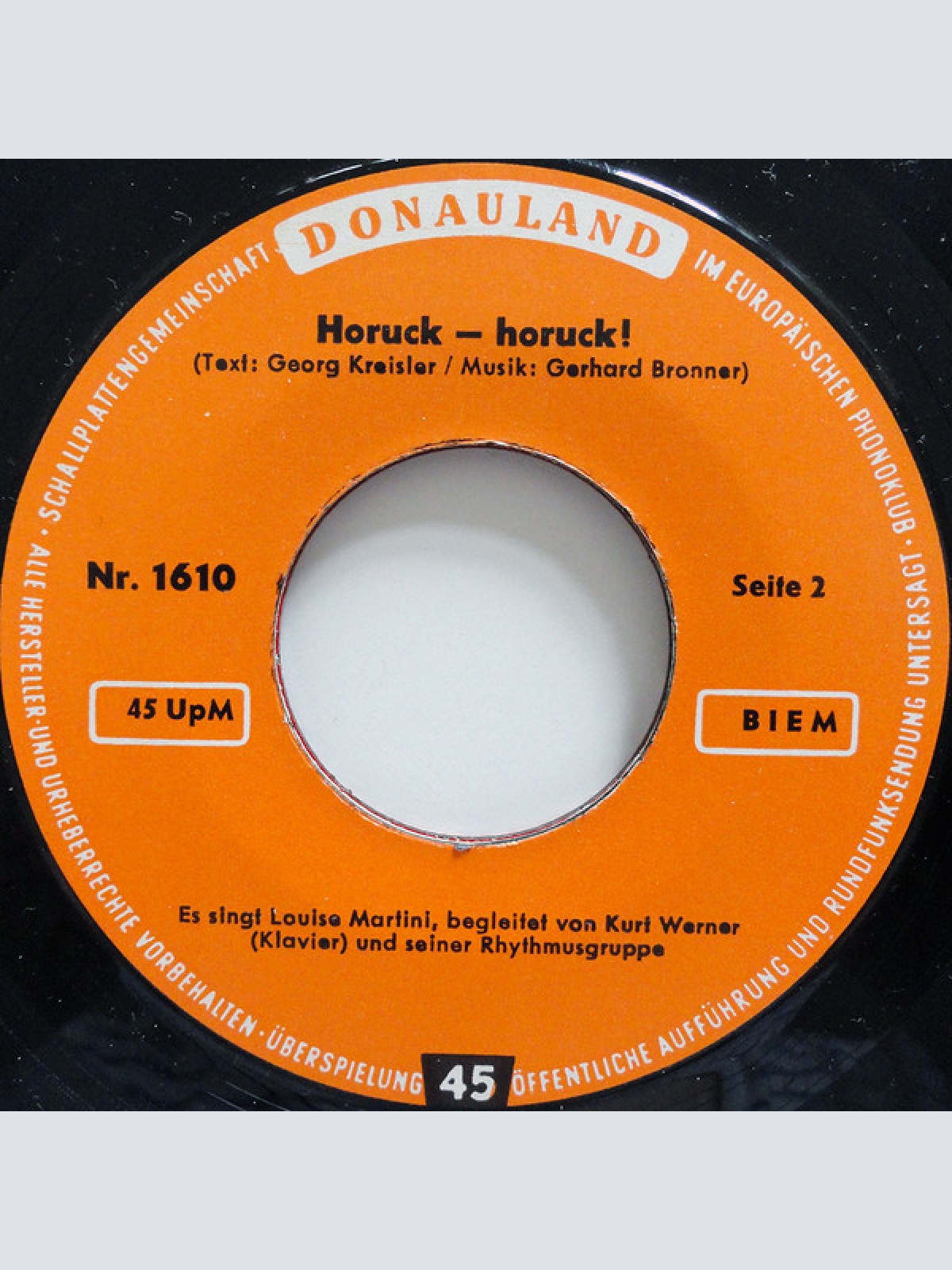 Vinyl / Helmut Qualtinger / Louise Martini Begleitet Von Kurt Werner Und Seiner Rhythmusgruppe* - Der Papa Wird's Schon Richten / Horuck – Horuck!