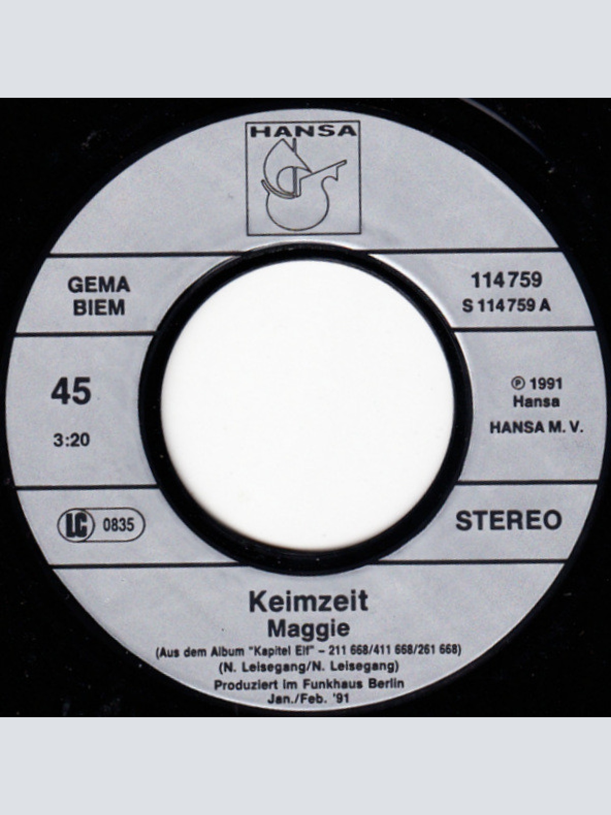 Vinyl / Keimzeit - Maggie