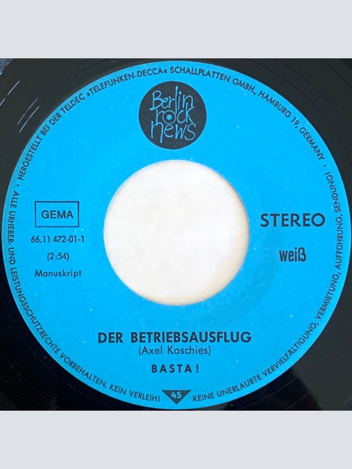 Vinyl / Basta (4) - Betriebsausflug / La Cage