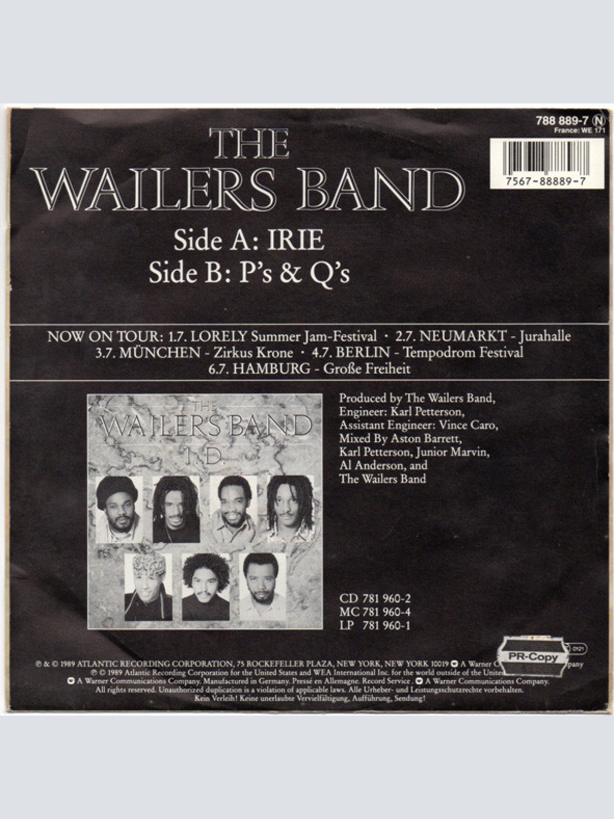 Vinyl / The Wailers Band - Irie