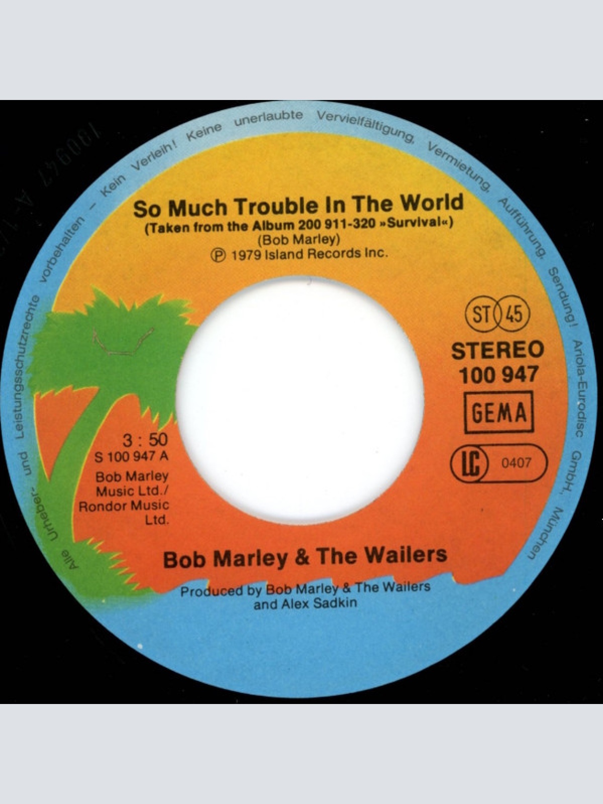 Vinyl / Bob Marley & The Wailers - So Much Trouble In The World