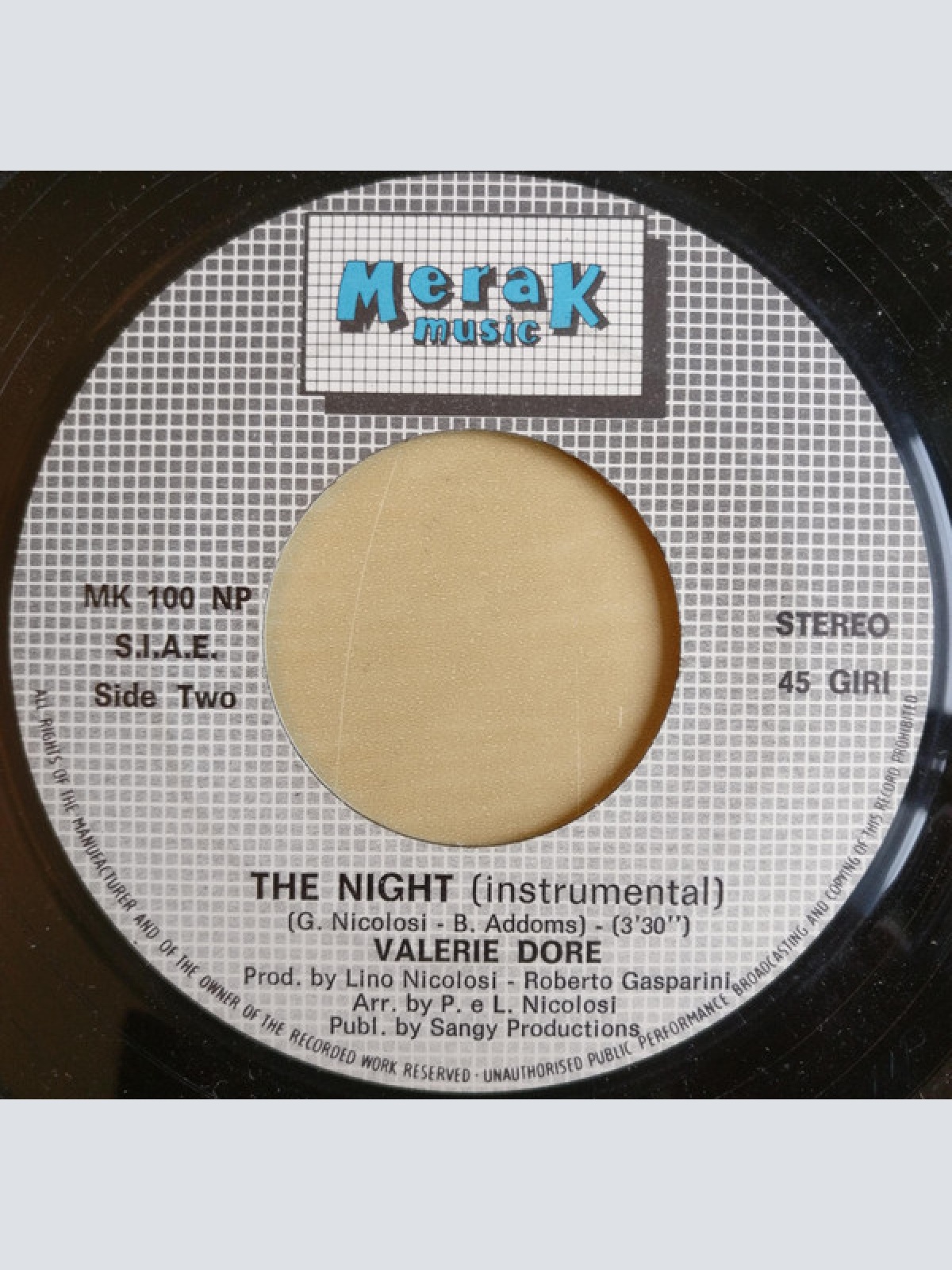 Vinyl / Valerie Dore - The Night