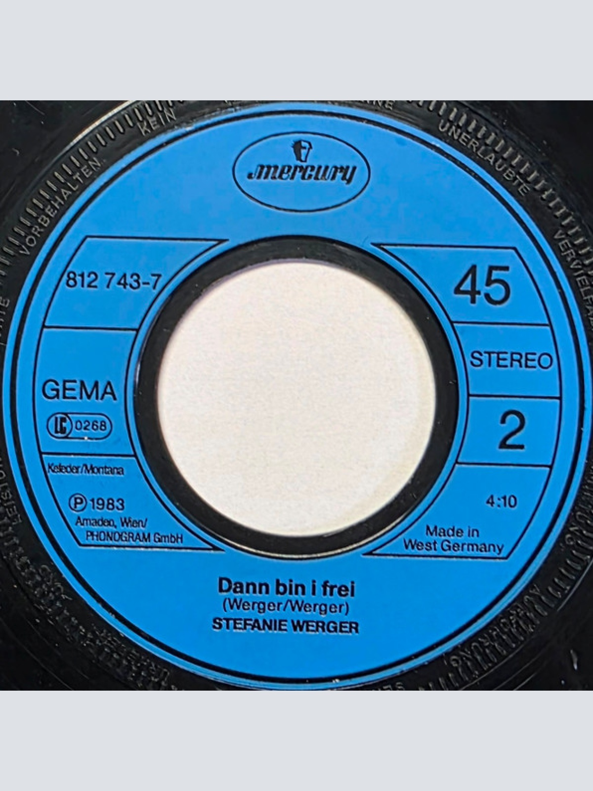 Vinyl / Stefanie Werger - I Bring Kan' Hillybilly Z'samm'