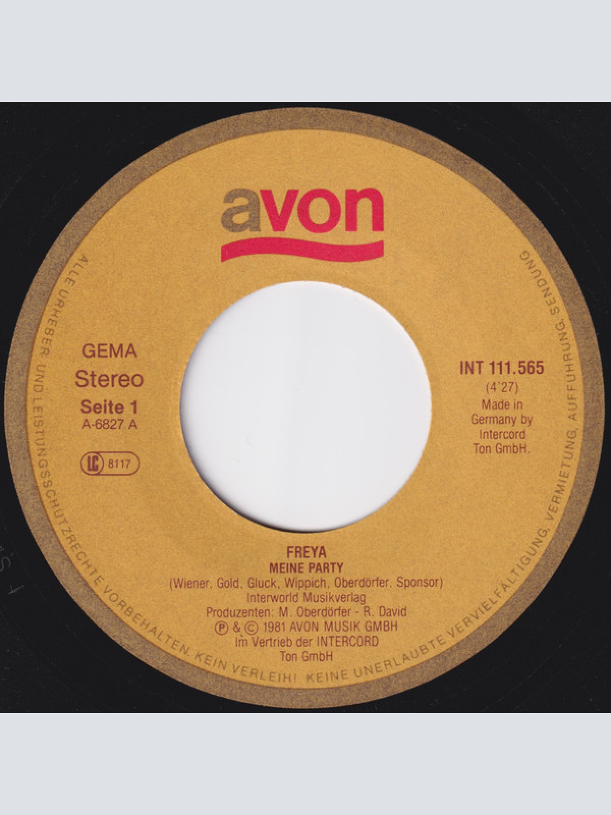 Vinyl / Freya* - Meine Party