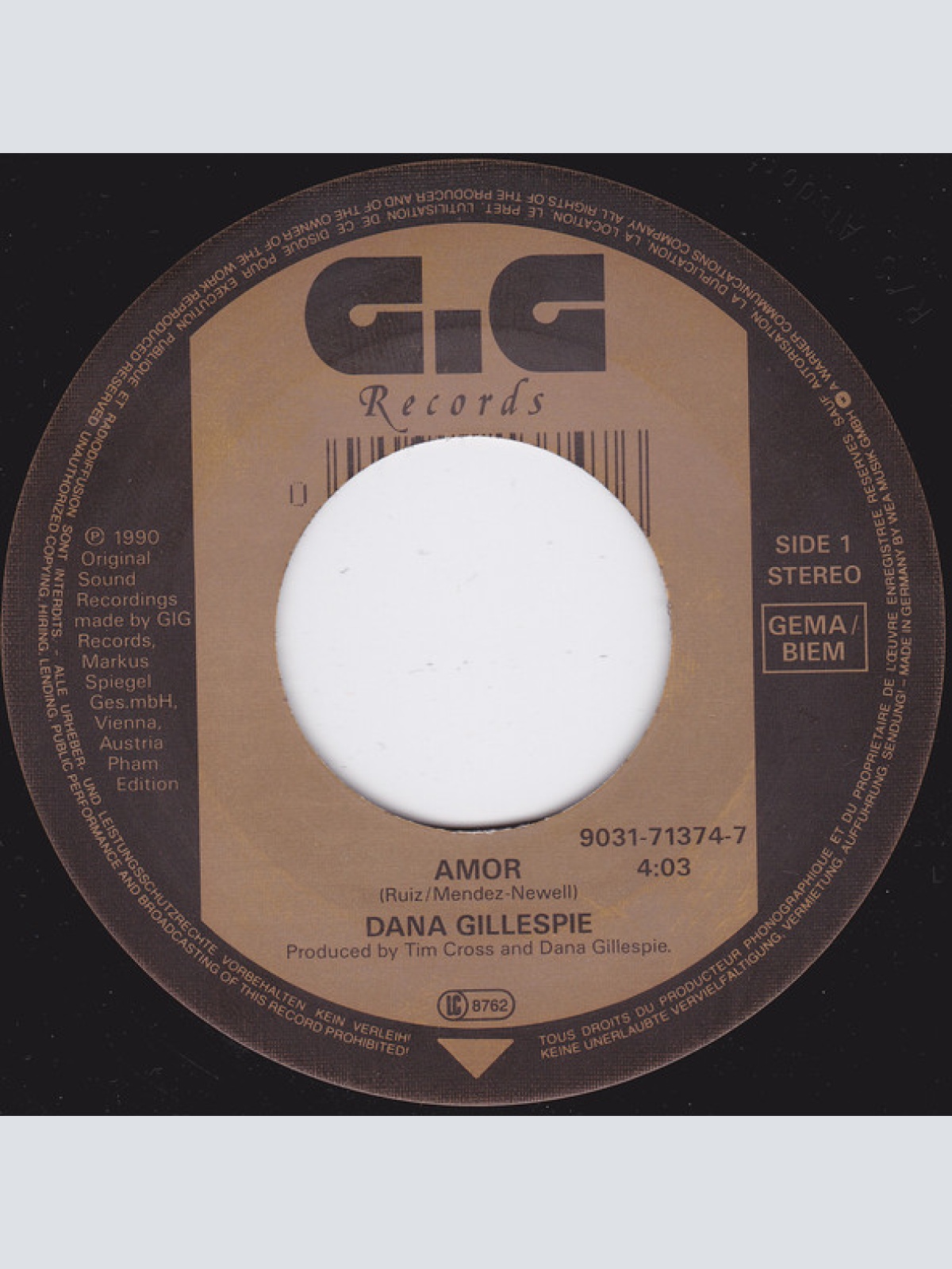 Vinyl / Dana Gillespie - Amor