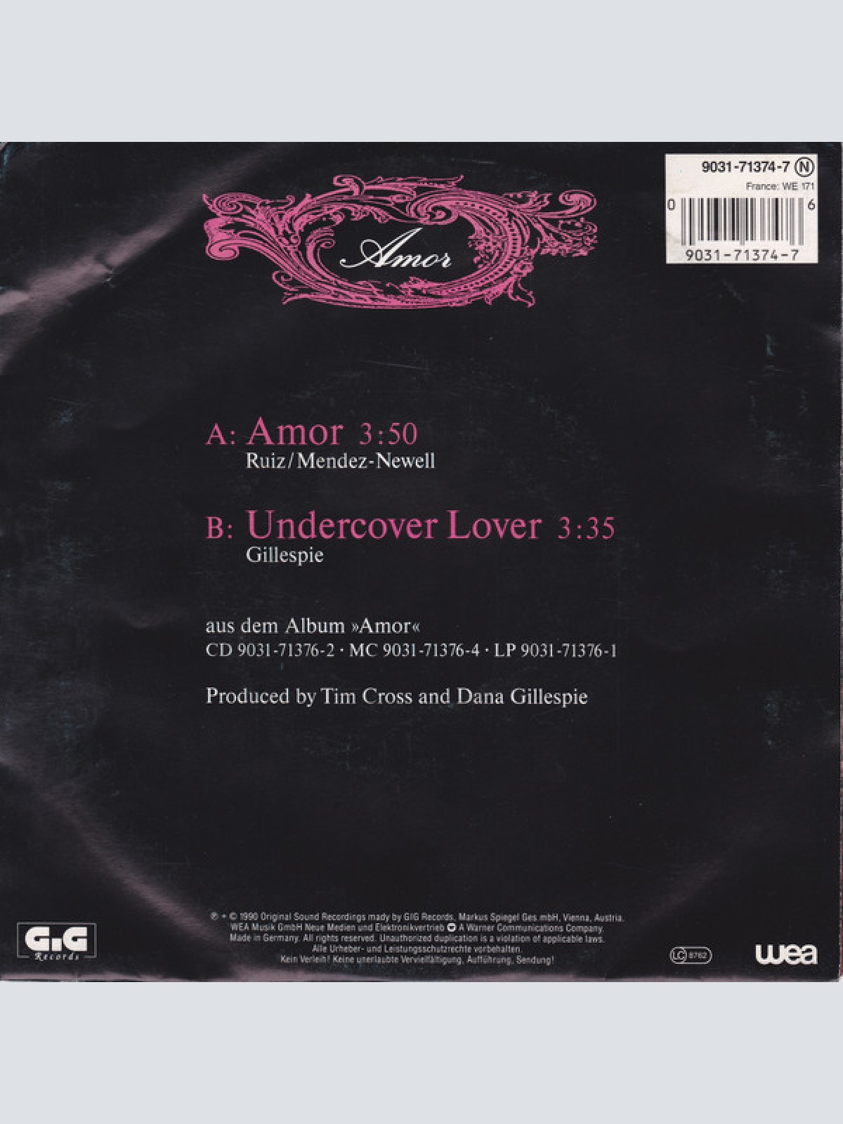 Vinyl / Dana Gillespie - Amor