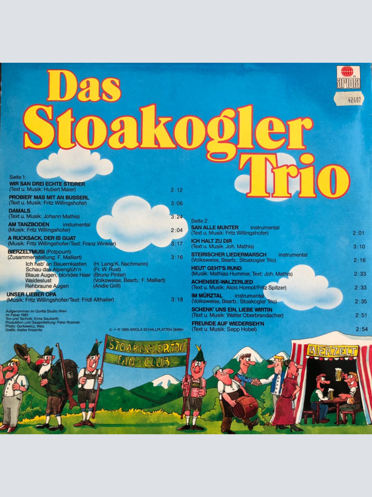 Vinyl / Das Stoakogler Trio* - Probier' Mas Mit An Busserl