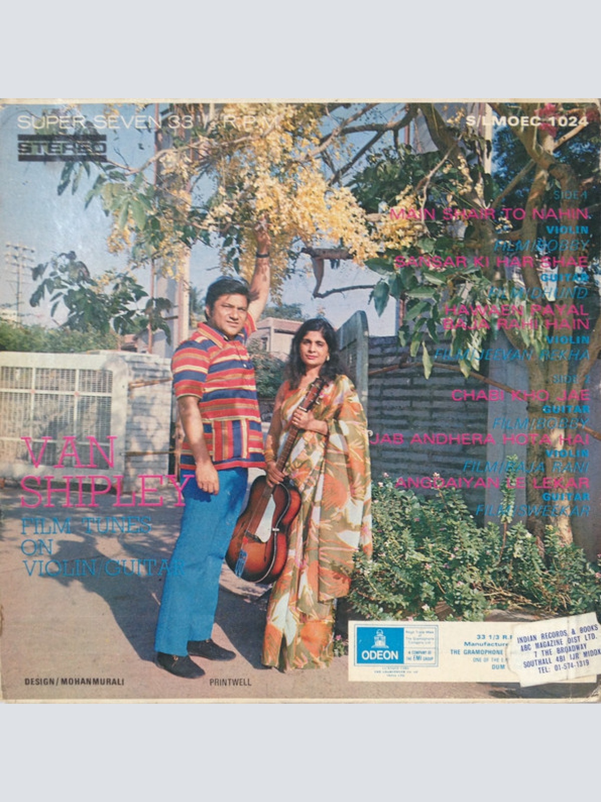 Vinyl / Van Shipley - Film Tunes On Violin/Guitar