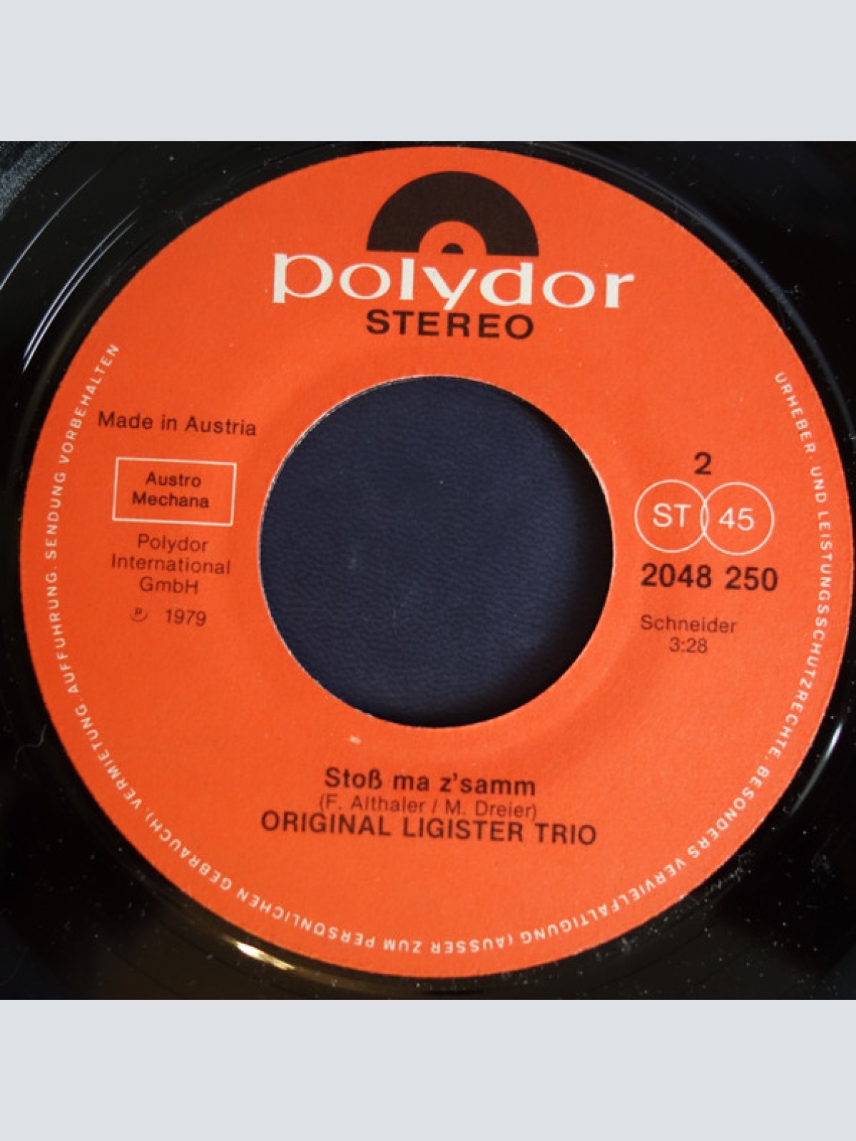Vinyl / Original Ligister Trio - A Jeder Hat Sei Tragl Z'trag'n