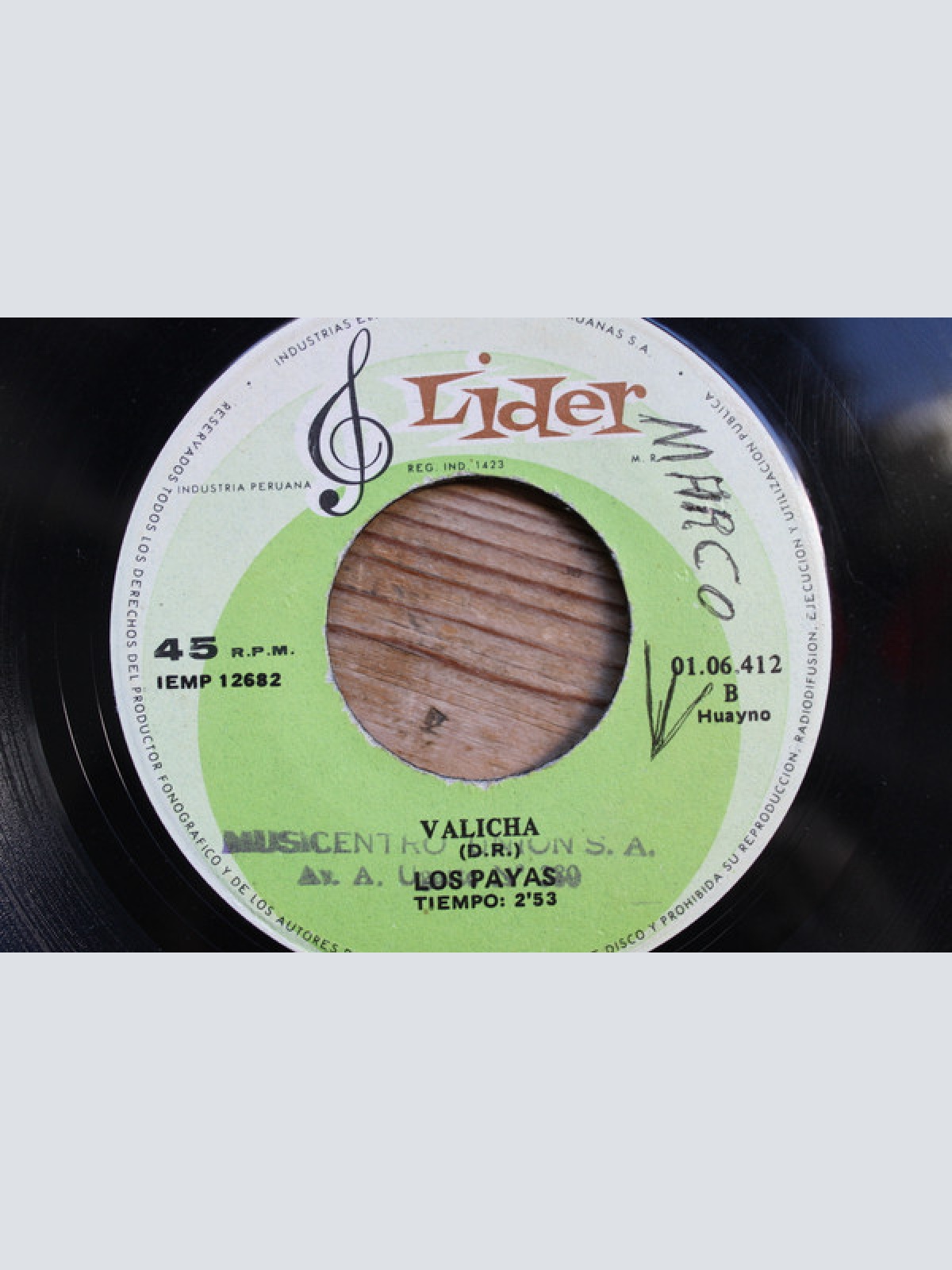 Vinyl / Los Payas - El Cóndor Pasa