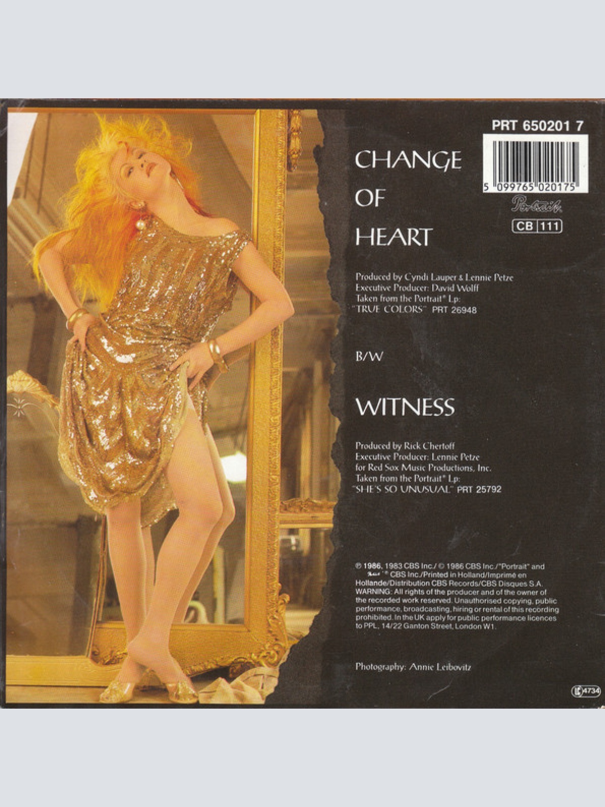 Vinyl / Cyndi Lauper - Change Of Heart