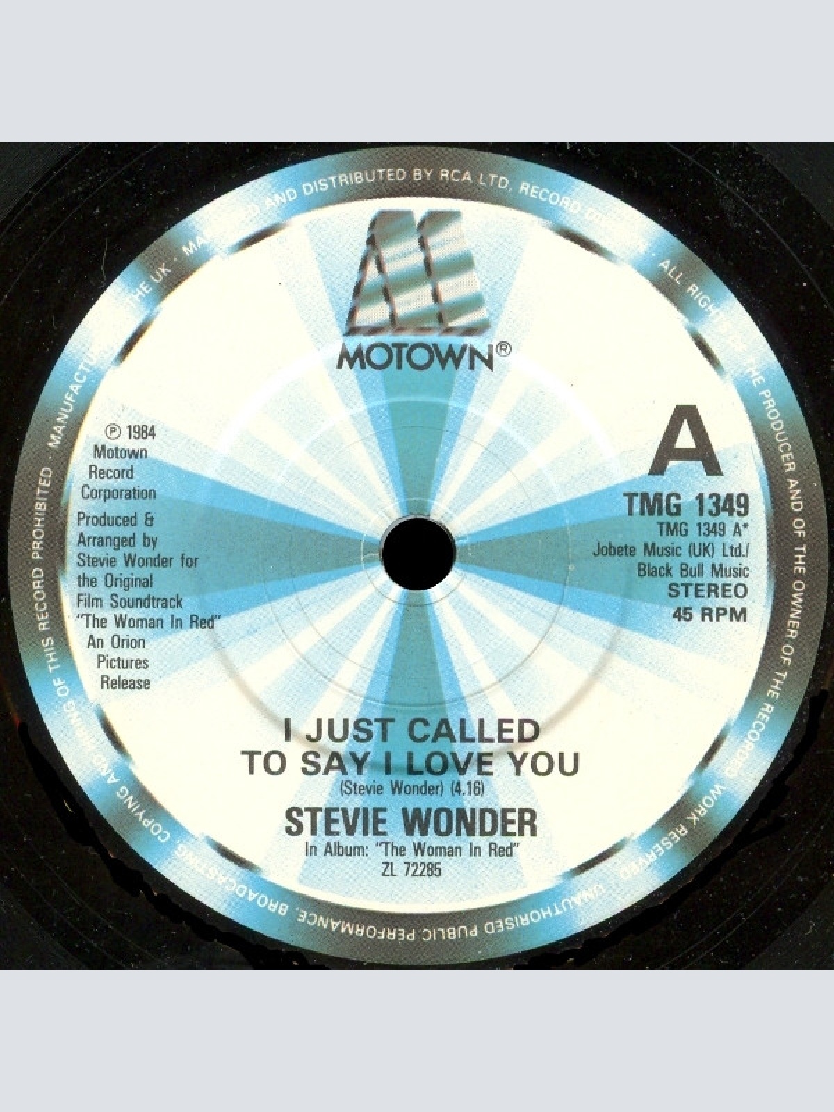 Vinyl / Stevie Wonder - I Just Called To Say I Love You
