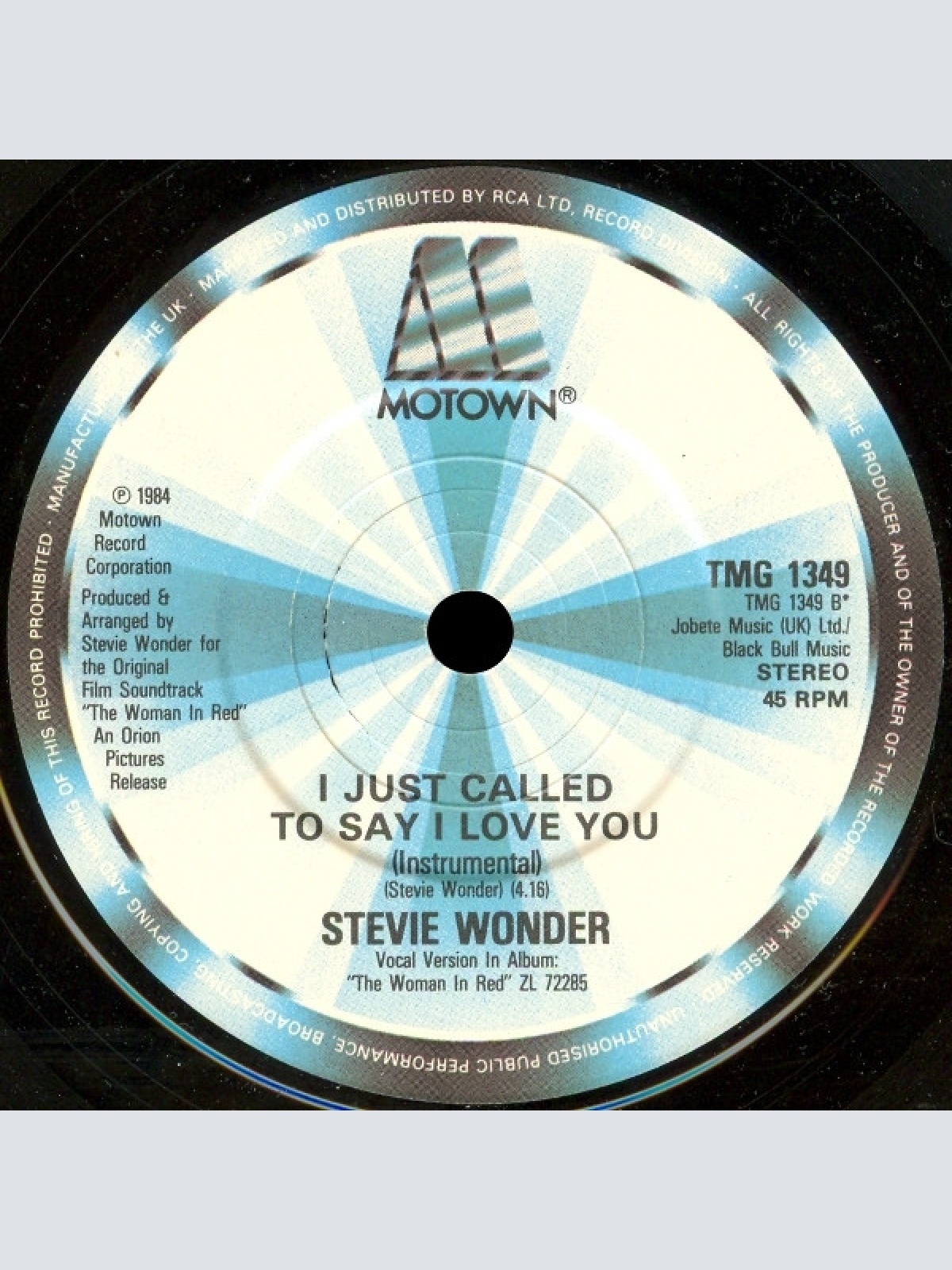 Vinyl / Stevie Wonder - I Just Called To Say I Love You