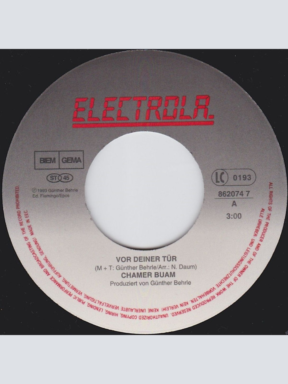 Vinyl / Chamer Buam - Vor Deiner Tür