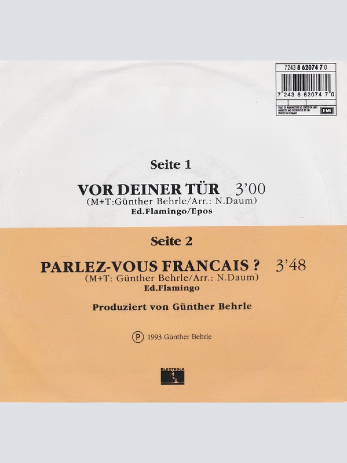 Vinyl / Chamer Buam - Vor Deiner Tür