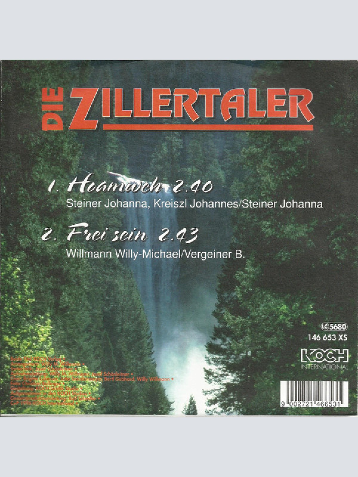 Vinyl / Die Zillertaler - Hoamweh