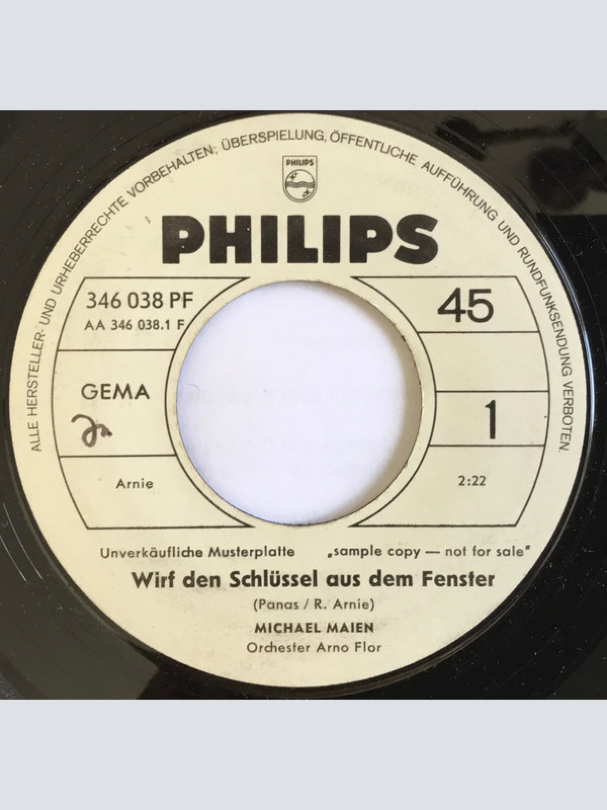 Vinyl / Michael Maien - Wirf Den Schlüssel Aus Dem Fenster