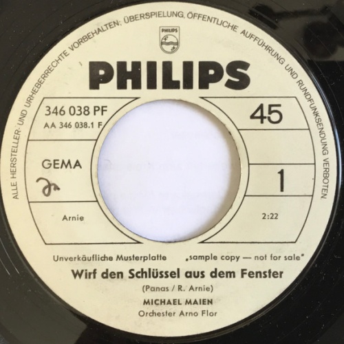 Vinyl / Michael Maien - Wirf Den Schlüssel Aus Dem Fenster