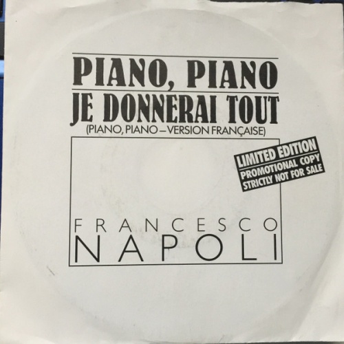 Vinyl / Francesco Napoli - Piano, Piano