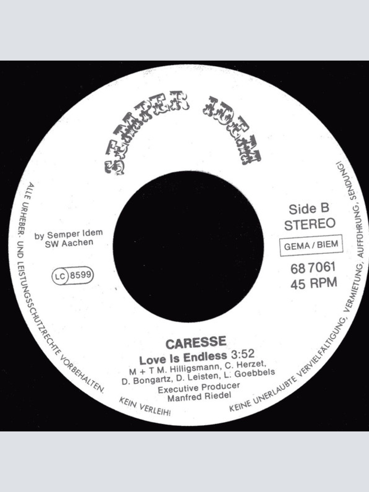 Vinyl / Caresse - The Dancer